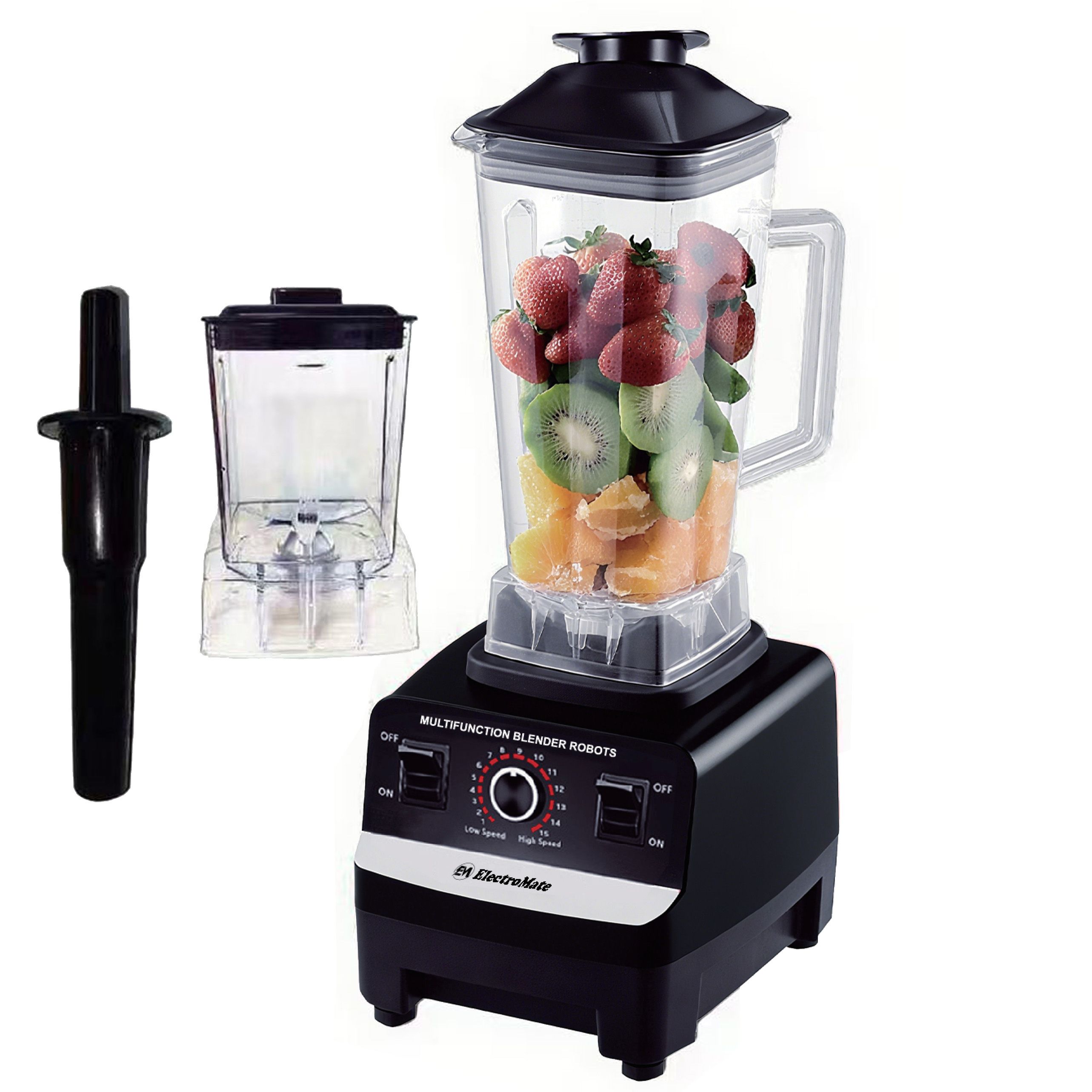 EM Heavy Duty Commercial Pro Blender + Grinder Jar COMMERCIAL HEAVY DUTY Blender High speed for easy operations Sharp. 2L large capacity DURABLE BD05