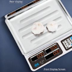 Electromate High Quality 150KG Digital Meat/Cereal/Fruits Weighing Scale - Stores Power 150KG Meat Butchery Farm Hunting Fishing Hunting Fishing Outdoor Farm Large Luggage White CS01