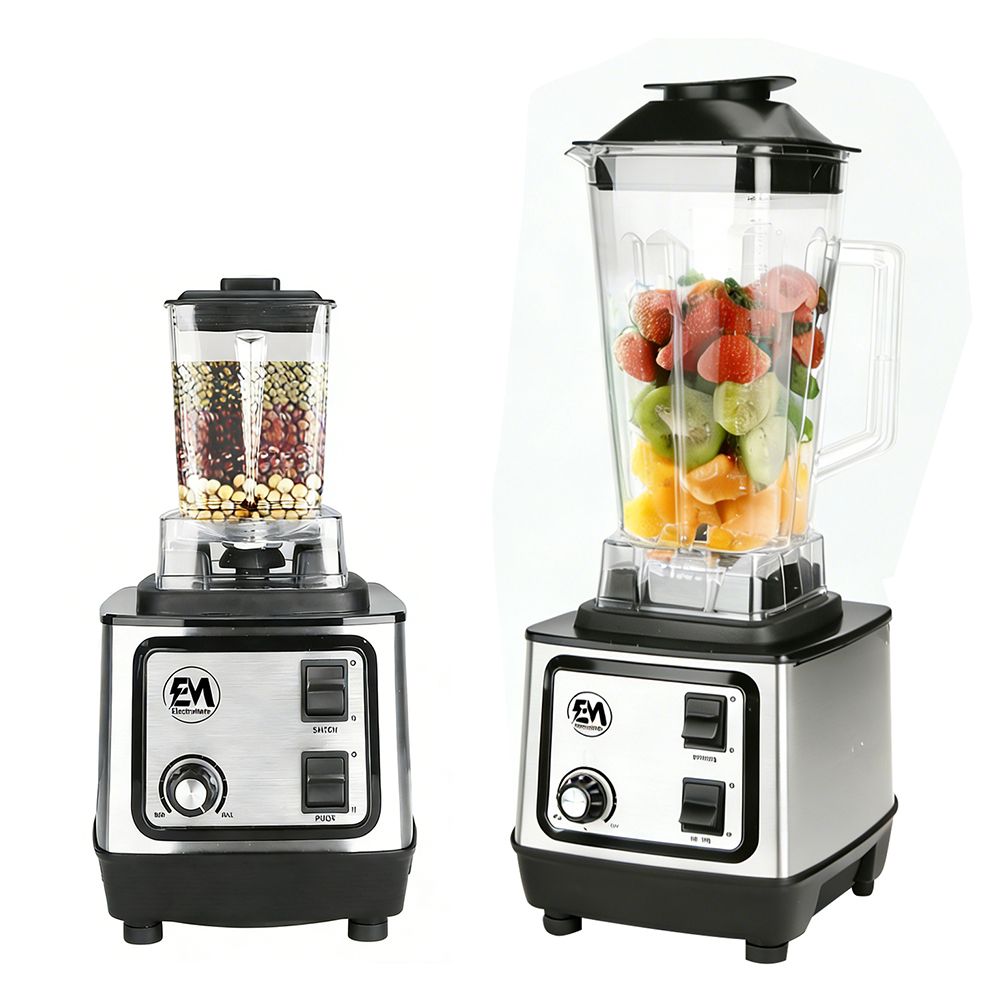 EM Heavy Duty Commercial Pro Blender + Grinder Jar COMMERCIAL HEAVY DUTY Blender High speed for easy operations Sharp. 2L large capacity DURABLE BD07