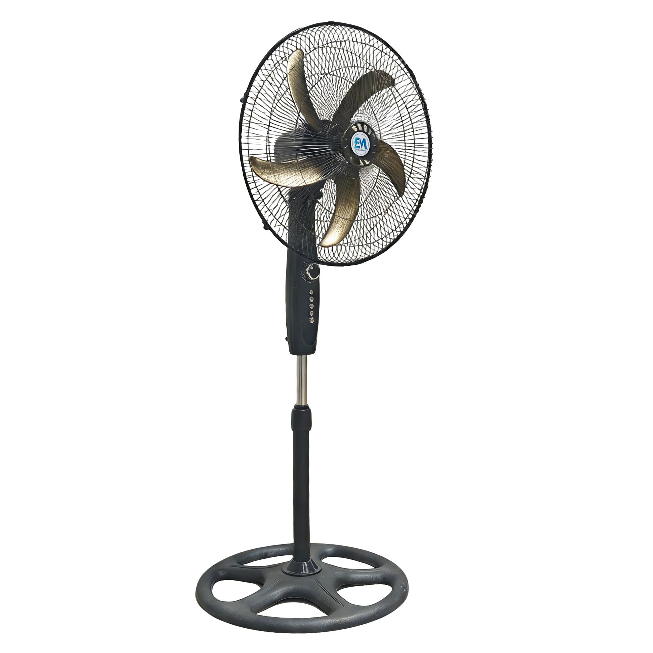 EM 18 Inch Stand Fan -5 Blades 3 Speed Powerful motor Fan Electric Floor Fan Cooling Fan Cooler Floor Fan  ElectroMate