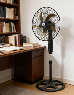 EM 18 Inch Stand Fan -5 Blades 3 Speed Powerful motor Fan Electric Floor Fan Cooling Fan Cooler Floor Fan  ElectroMate