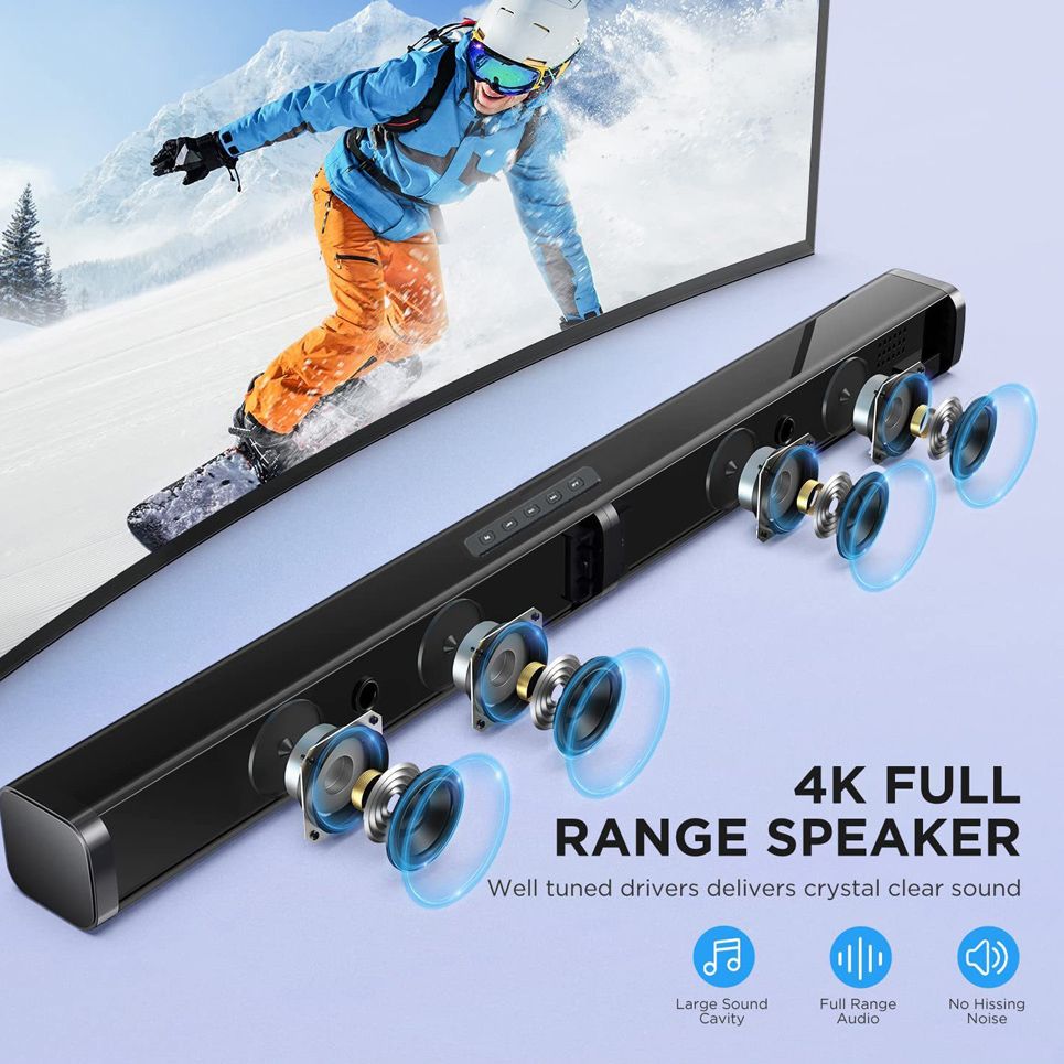 EM 2.1CH Multimedia Bluetooth Woofer Speaker System Subwoofer Soundbar BT/USB Subwoofer Home Audilo System Soundbar with Remote Control S1 Speaker bass SB01