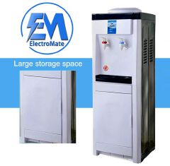 EM Water Dispenser with Hot and Normal Water – Standing Design with Storage Cabinet, Perfect for Home or Office Use  ElectroMate WD05