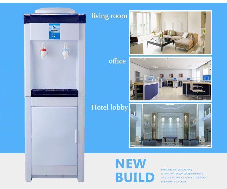 EM Water Dispenser with Hot and Normal Water – Standing Design with Storage Cabinet, Perfect for Home or Office Use  ElectroMate WD01