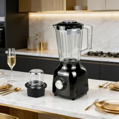 EM Blender 2-in-1 ElectroMate 1.5L Blender Classic Juicer & Grinder with Multifunctional Jug, Bottle, and Garlic Processor ElectroMate BD08