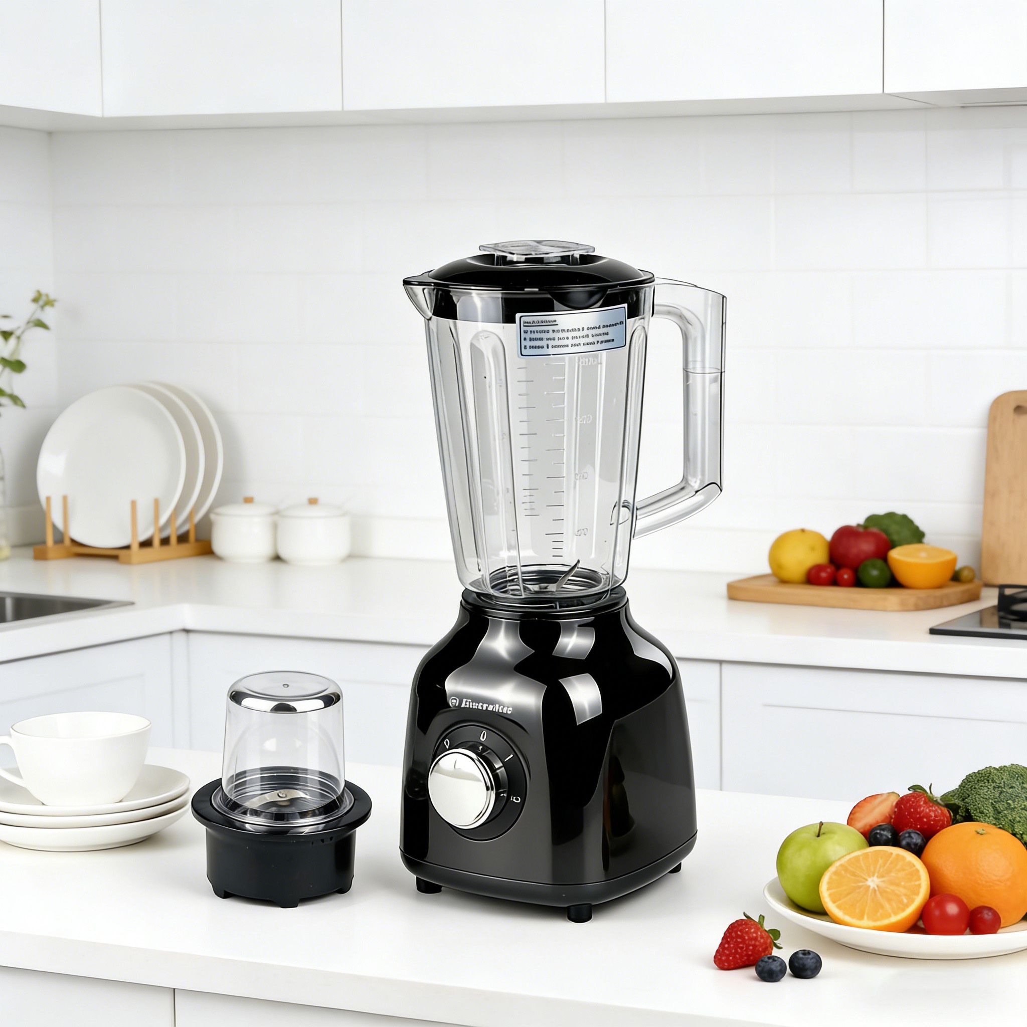 EM Blender 2-in-1 ElectroMate 1.5L Blender Classic Juicer & Grinder with Multifunctional Jug, Bottle, and Garlic Processor ElectroMate BD08