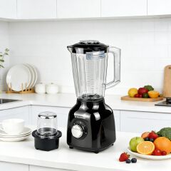 EM Blender 2-in-1 ElectroMate 1.5L Blender Classic Juicer & Grinder with Multifunctional Jug, Bottle, and Garlic Processor ElectroMate BD08