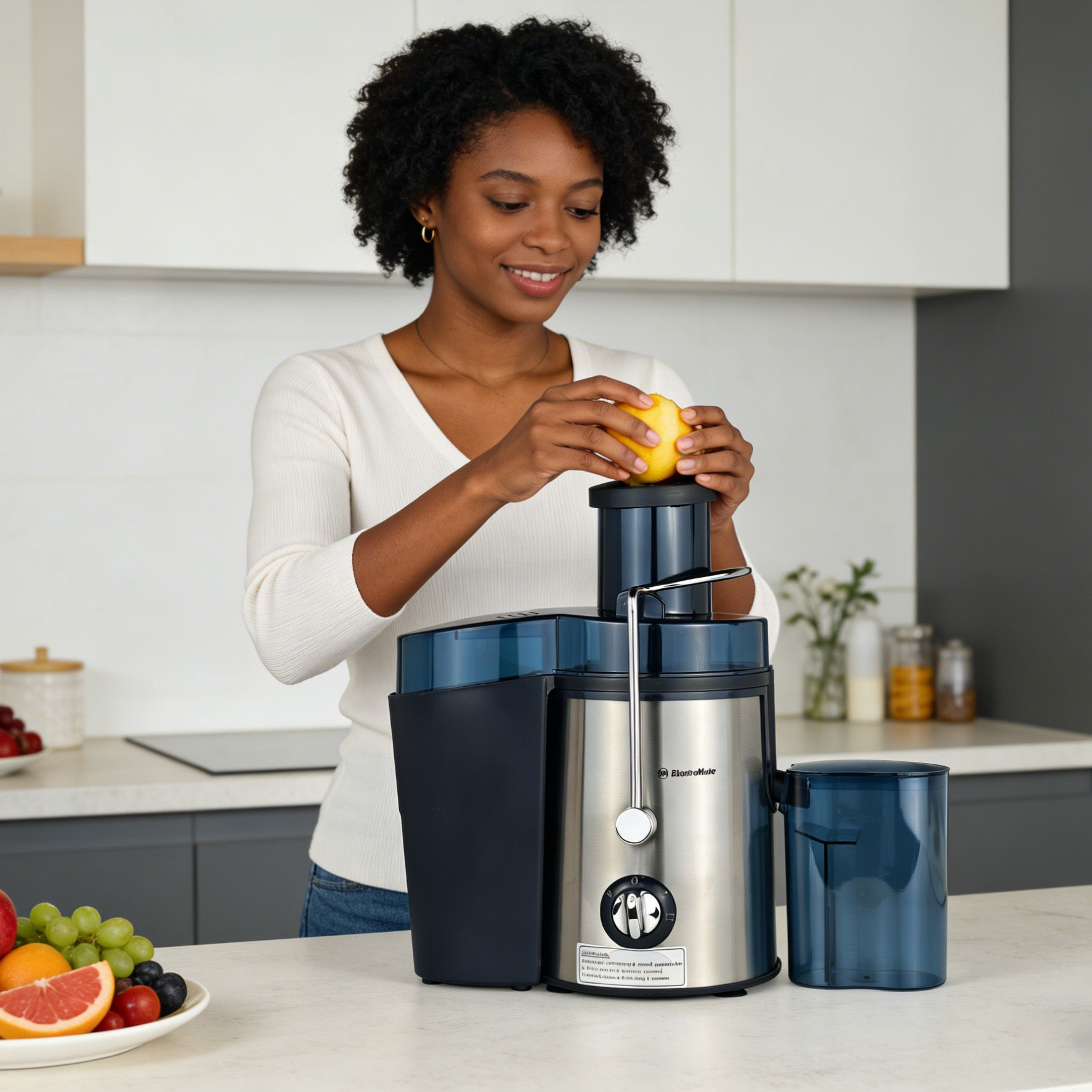 EM Multifunction Electric Juicer Machine Fruits and Vegs Dual Speeds Centrifugal Juice Extractor High Juice Yield juicer blender 800W electromate juice extractor