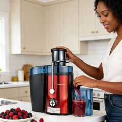 EM Multifunction Electric Juicer Machine Fruits and Vegs Dual Speeds Centrifugal Juice Extractor High Juice Yield juicer blender 800W electromate juice extractor