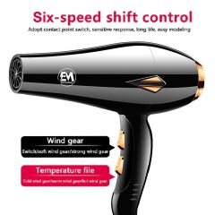 EM  Blow Dryer Hair Blower 2200W hair dryer professional with 3 Speed & 2 Temperature Settings – Includes 2 Styling Nozzle & 2 Comb Attachments for Versatile Hair Styling  ElectroMate HD05