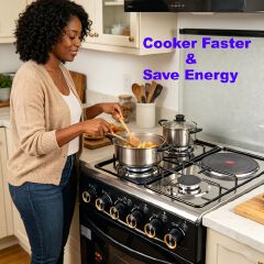 EM 3 Gas + 1 Electric 4 Burners Free Standing Gas Cooker Cooking Range with 50L Oven Automatic lgnition 50X55CM