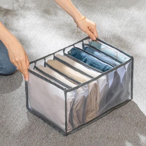 Best Price For Wardrobe Clothes Organizer Grids Washable Portable Closet Organizer Mesh