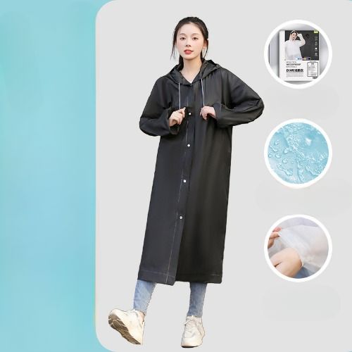 Disposable raincoat eva adult children thickened and lengthened full-length rainstorm resistant shoe cover cloak one-piece poncho 2pcs