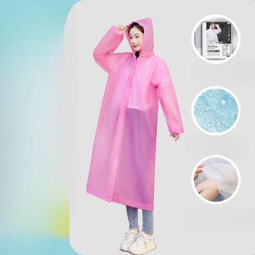 Disposable raincoat eva adult children thickened and lengthened full-length rainstorm resistant shoe cover cloak one-piece poncho 2pcs