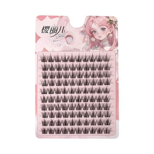 12mm Lazy Trilogy False Eyelash Natural Simulation Single Cluster Segmented Beginner Feather Fan Large Capacity Eyelash