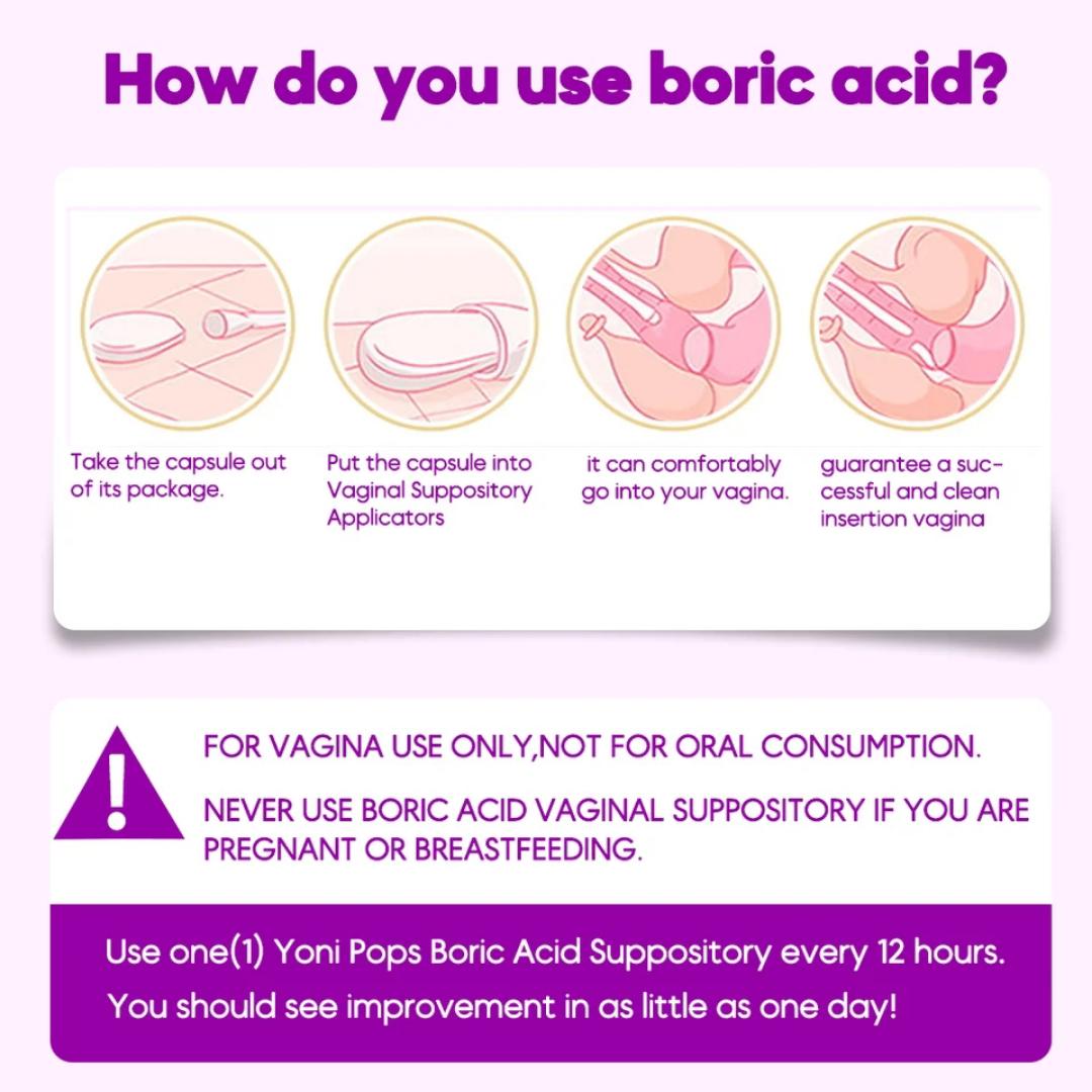 [30&10pcs]BORIC ACID SUPPOSITORIES