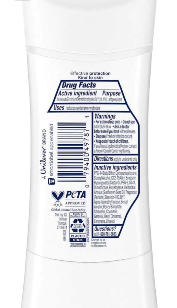 [1PIECE 74g]Dove Advanced Care invisible+ cucumber & Cactus water antiperspirant Deodorant