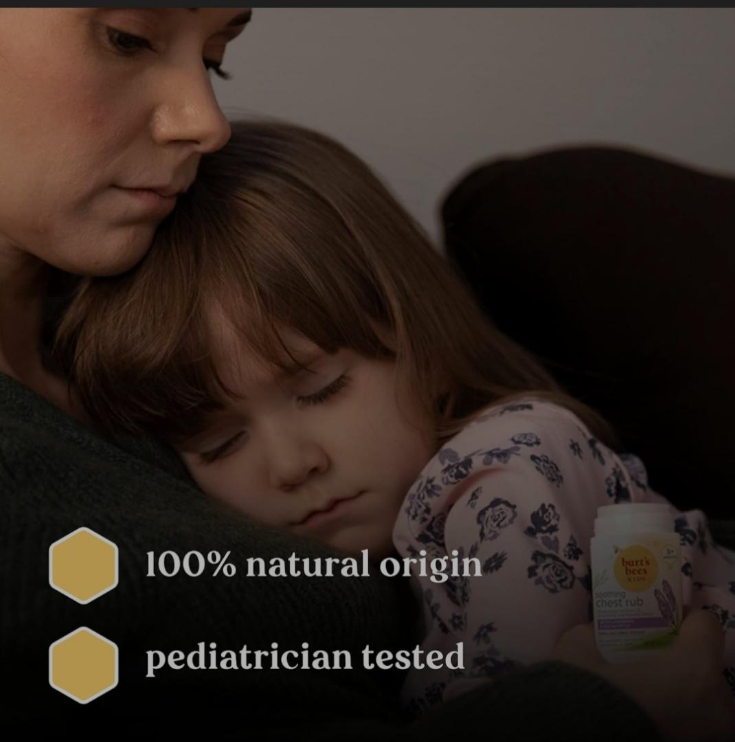 Burt's Bees Kids Chest Rub Stick, Coconut Oil, Shea Butter and Manuka Honey Lavender & Eucalyptus, White, 1 Ounce