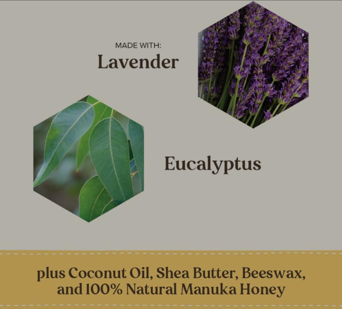 Burt's Bees Kids Chest Rub Stick, Coconut Oil, Shea Butter and Manuka Honey Lavender & Eucalyptus, White, 1 Ounce