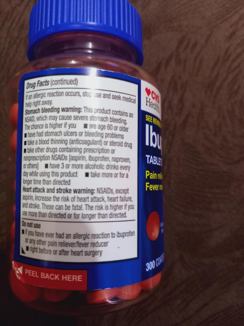 CVS Health Ibuprofen 200 mg Coated Tablets-300ct