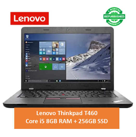 [Core i5+8gb+256gb+14''] Refurbished Lenovo Thinkpad T460 Laptop Core i5 6TH Gen 8GB RAM / 256GB SSD Laptops 14 inch Computer Notebook