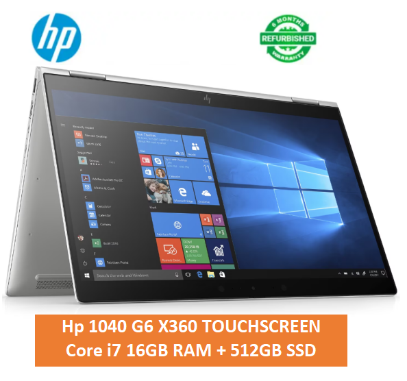 [Core i7+16gb+512gb+13.3'' Touch] Refurbished Hp 1040 G6  Laptop Core i7 Touchscreen  X360 16GB RAM + 512GB SSD Laptops 13.3 inch Computer Notebook