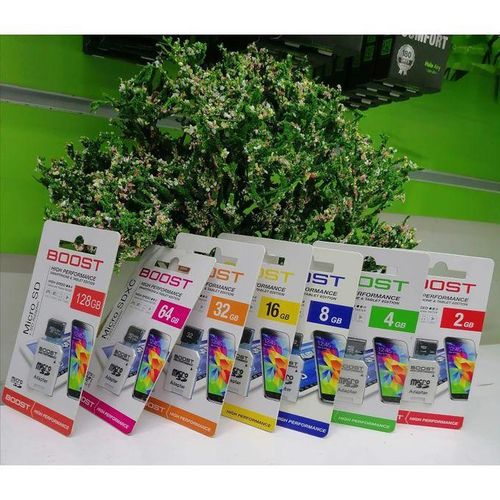 Boost High Performance Memory Cards/SD Card - 2GB, 4GB, 8GB, 16GB, 32GB, 64GB, 128GB Micro SD Cards with Adapter for Smartphones & Tablets and all types of gadgets