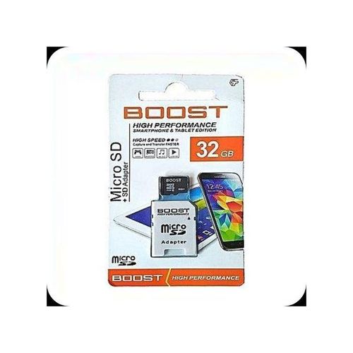Boost High Performance Memory Cards/SD Card - 2GB, 4GB, 8GB, 16GB, 32GB, 64GB, 128GB Micro SD Cards with Adapter for Smartphones & Tablets and all types of gadgets