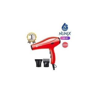 Nunix Hair Blow Dryer,,red Without Accessories,extension & fridge Guard