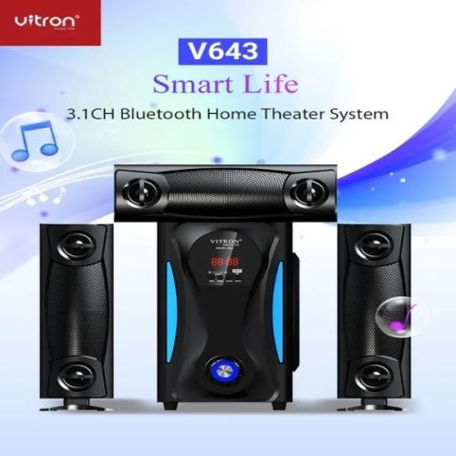 Vitron 3.1CH Home Theatre System with Remote Control, 10000W P.M.P.O (V643)