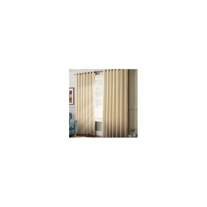 CREAM WHITE curtain 2PC (1.5m each) and FREE WHITE PLAIN SHEER 2m, new arraival in the market.best for living room window and door.
