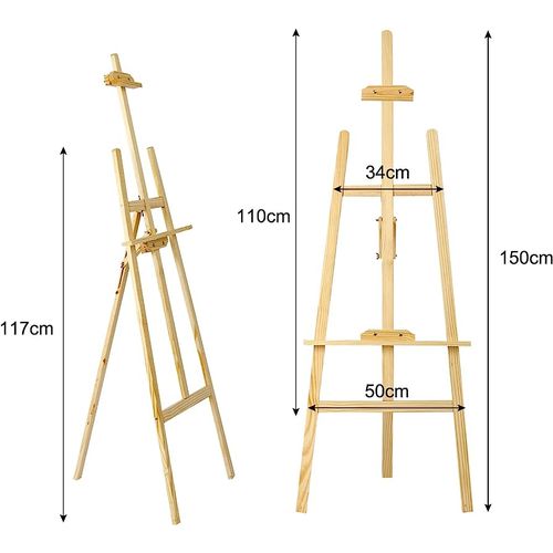 Artist Wooden Easel Stand 1.5m