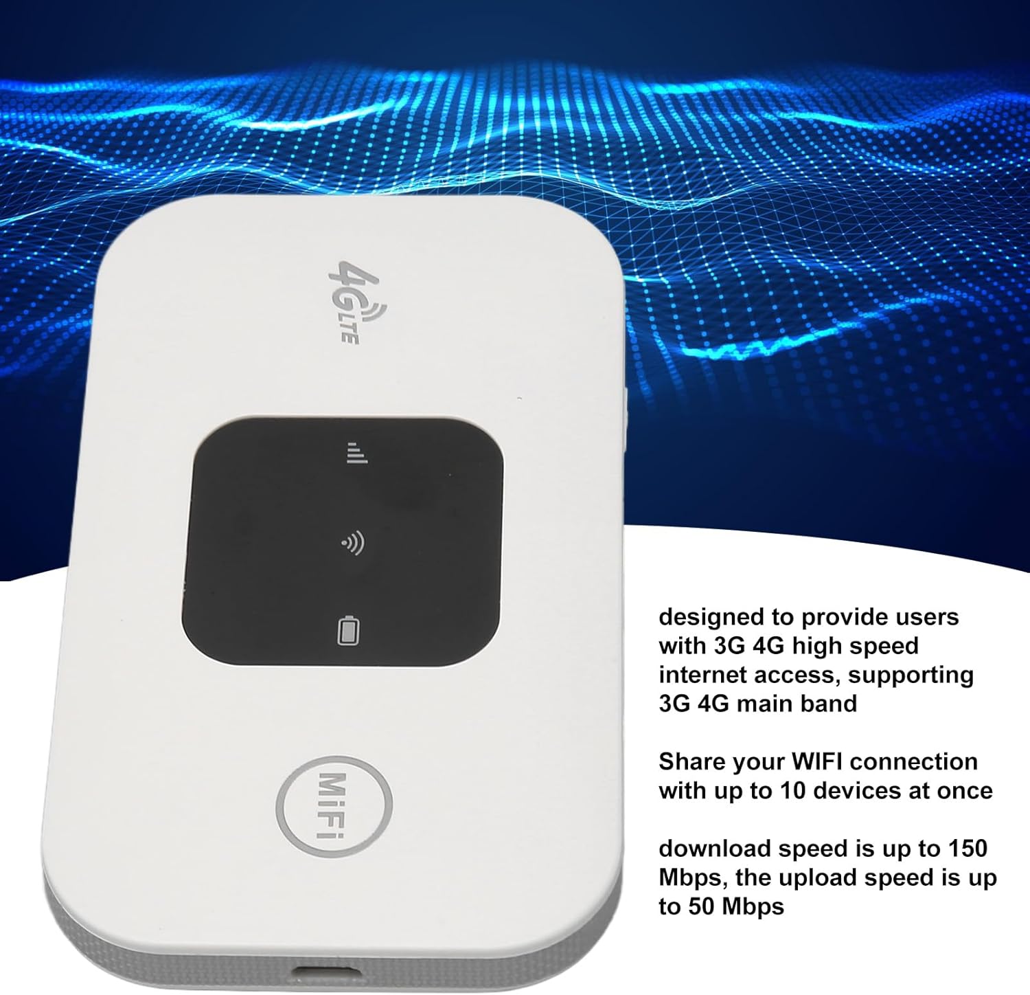 4G Lte mobile Wifi Router With Sim Card Slot