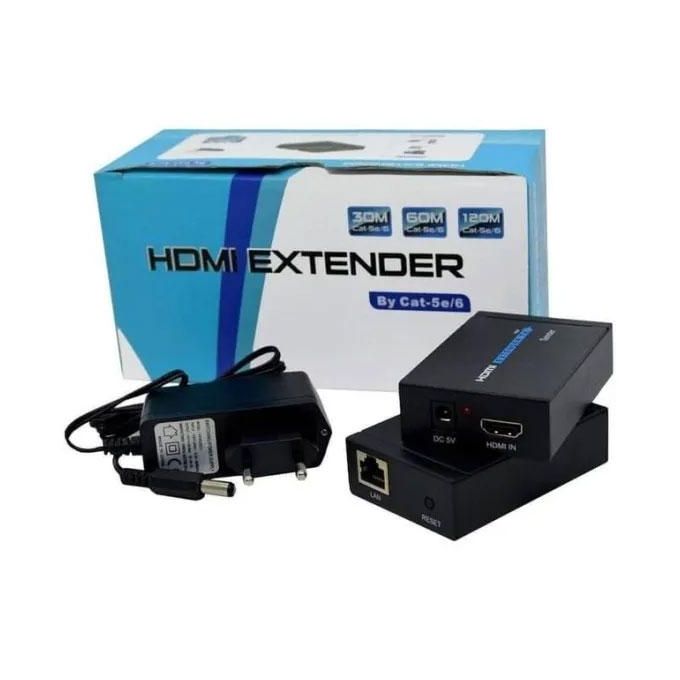 Generic HDMI Extender 60m RJ45 To HDMI Network Cable Transmission
