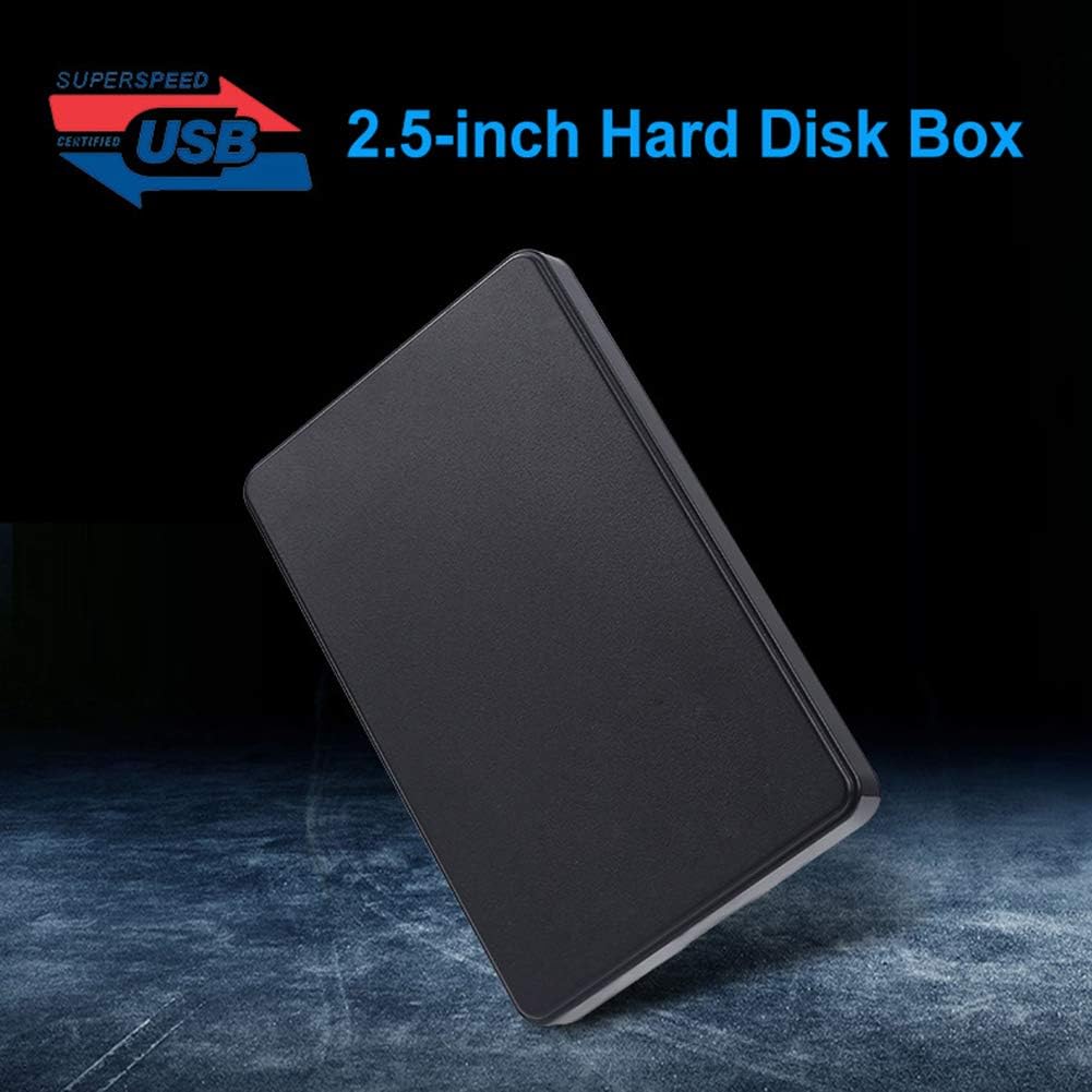 USB3.0/Type C 2.5'' Hard Drive Enclosure Black Mobile HDD Box USB3.1 SATA 1/2/3 SSD Case Portable Hardisk With USB C Cable