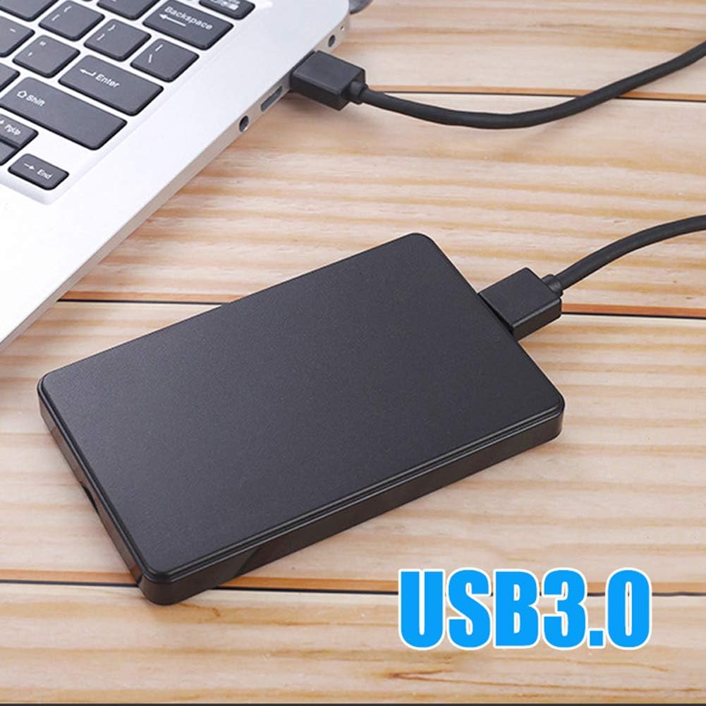 USB3.0/Type C 2.5'' Hard Drive Enclosure Black Mobile HDD Box USB3.1 SATA 1/2/3 SSD Case Portable Hardisk With USB C Cable