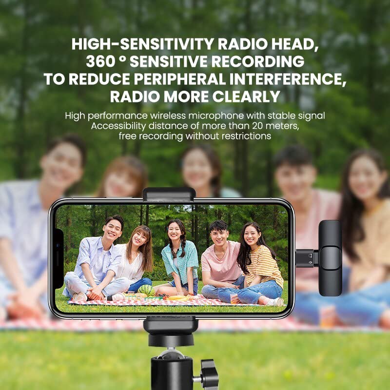 K9 Dual Wireless Collar Microphone for All iPhone, iPad, Mac Lightning Devices