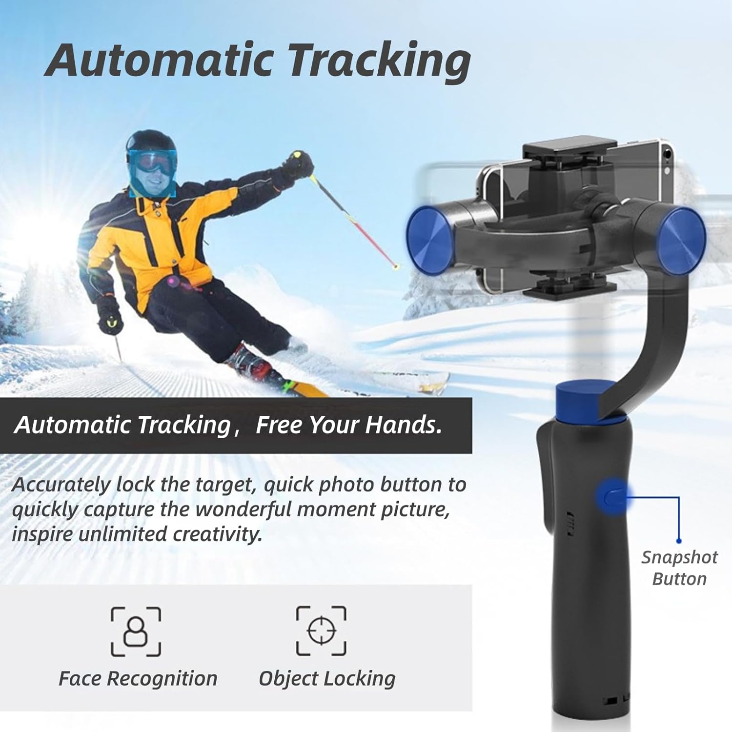 S5B 3-Axis Handheld Gimbal Cellphone Action Camera Stabilizer