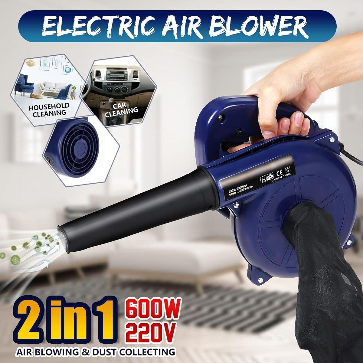Air Blower Computer Cleaner with Dust Collector