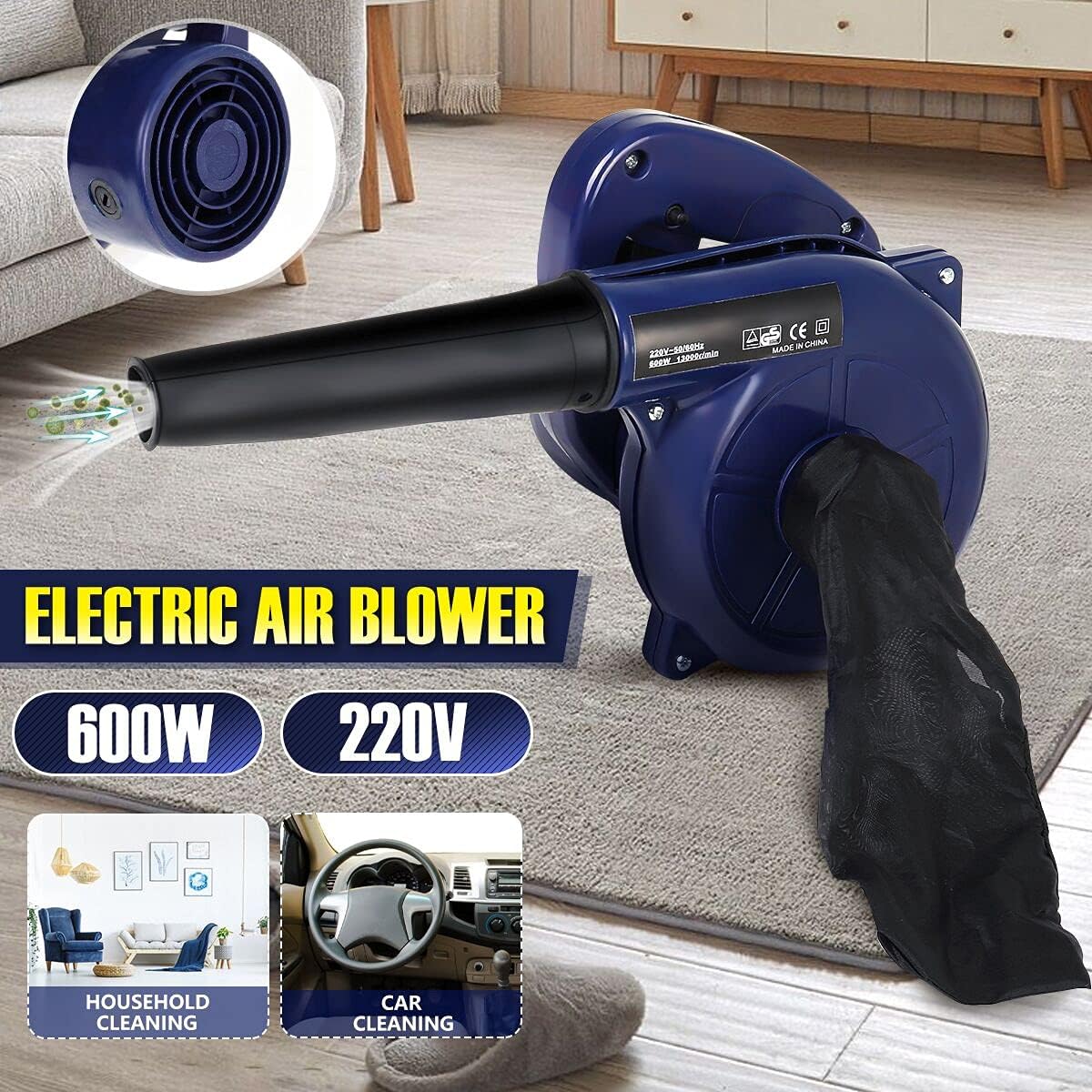 Air Blower Computer Cleaner with Dust Collector
