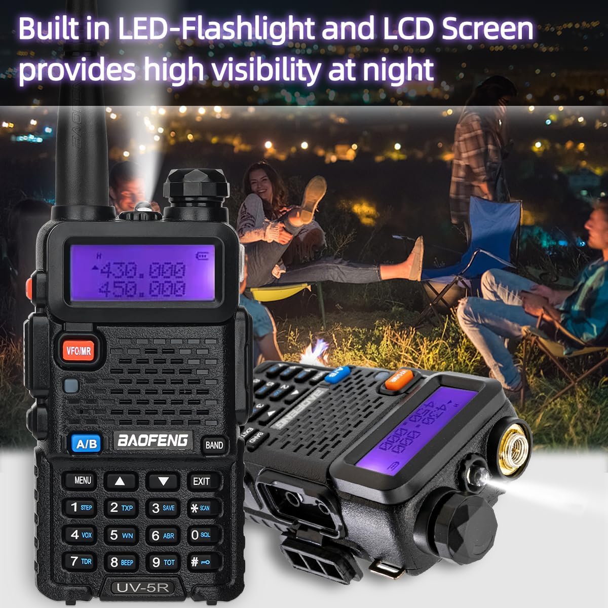 BAOFENG High Power Dual Band Two Way Radio Long Range