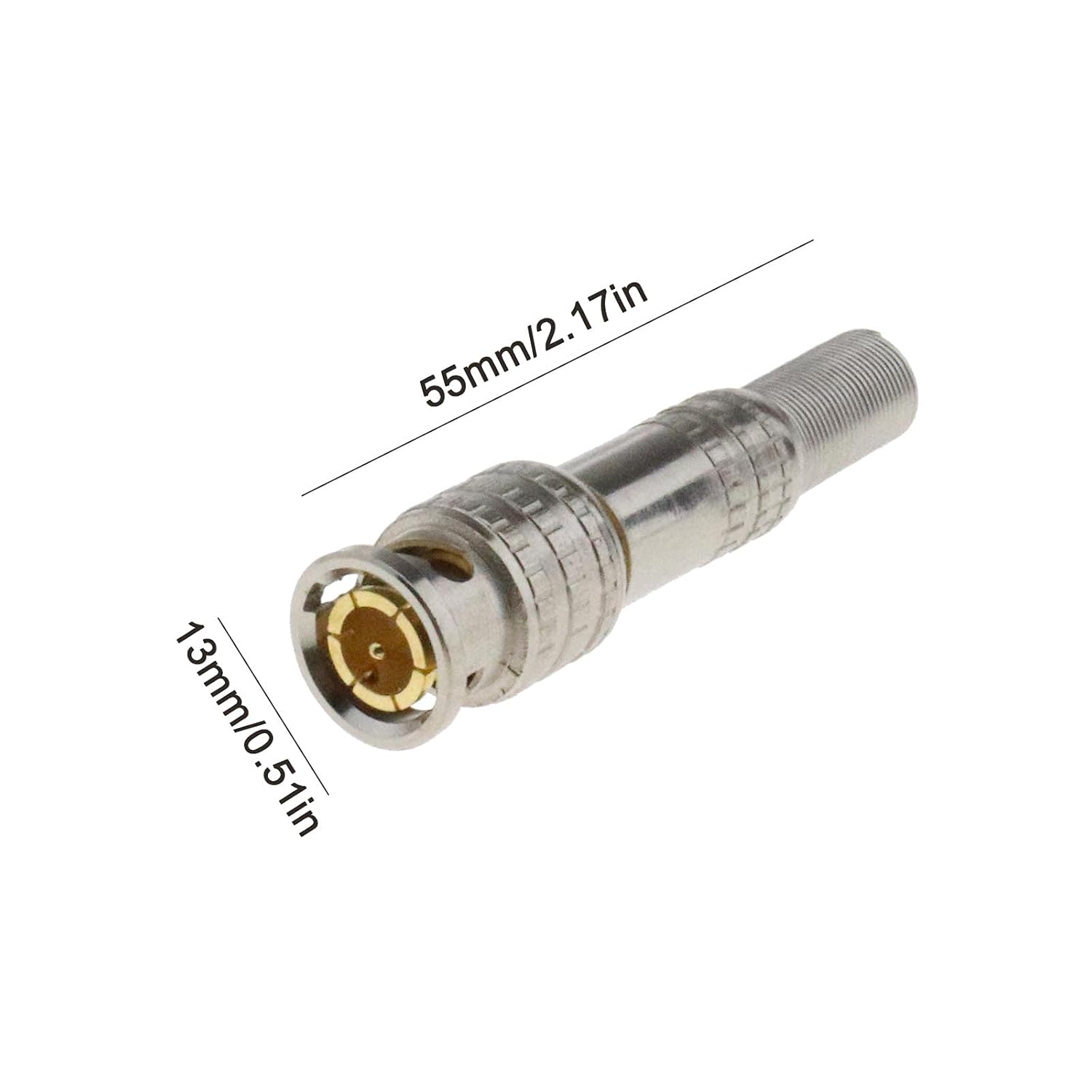 BNC Solderless Connector For CCTV Camera