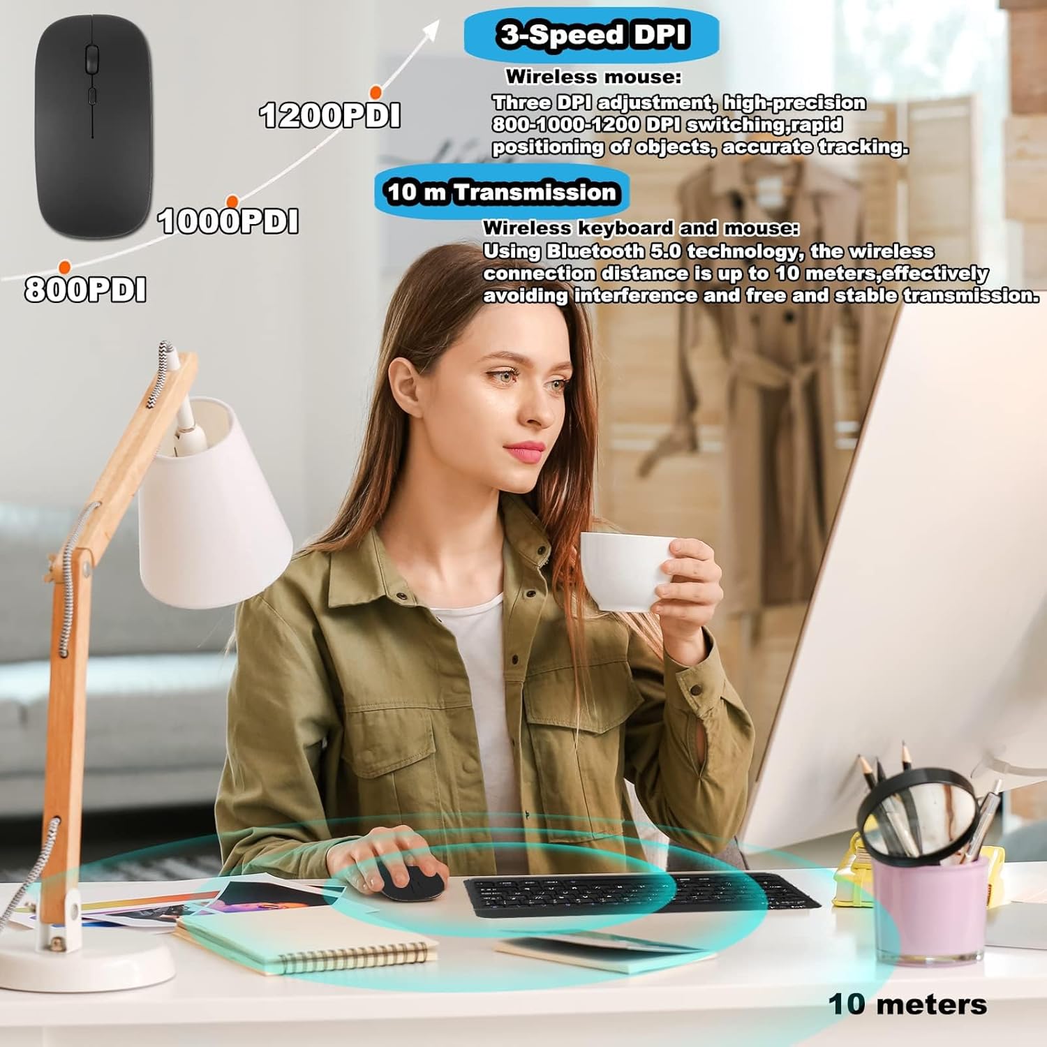 Wireless Rechargeable Bluetooth Keyboard
