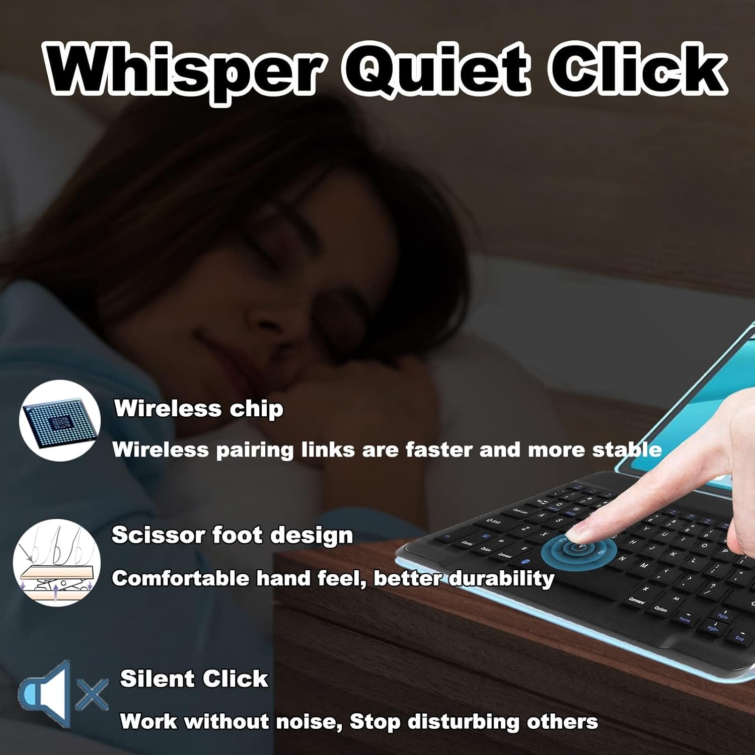 Wireless Rechargeable Bluetooth Keyboard