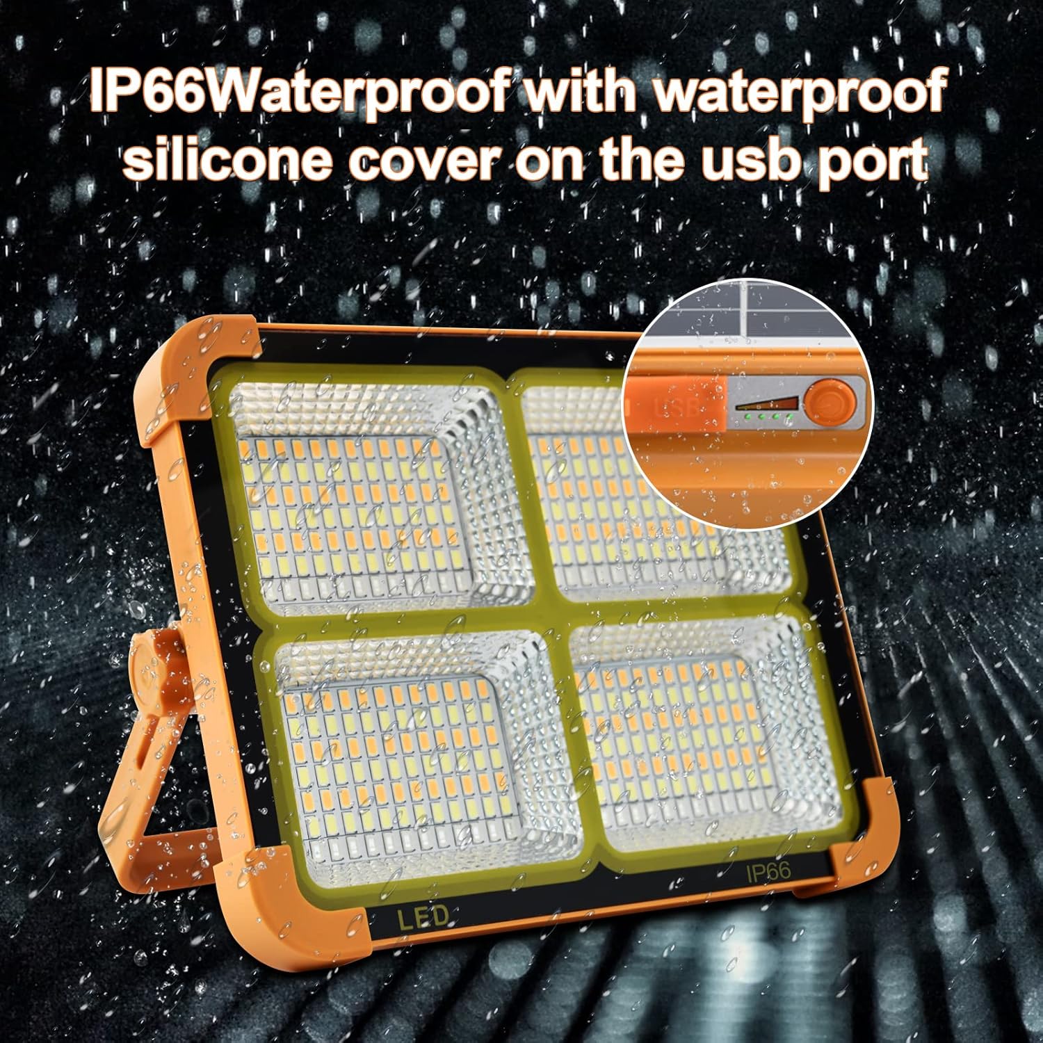 100W/200W Portable Solar Lantern Flood Light