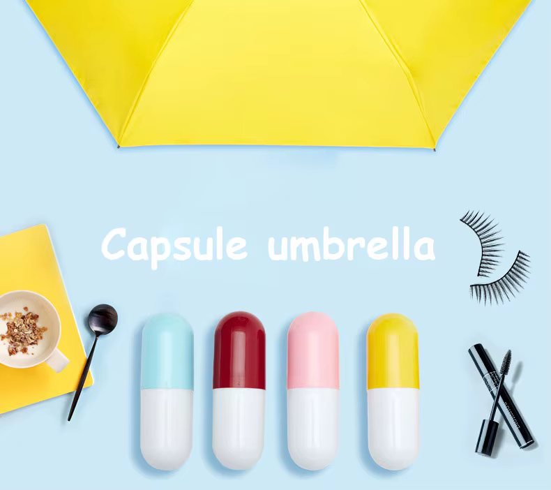 Mini Foldable Capsule Umbrella Pill Package