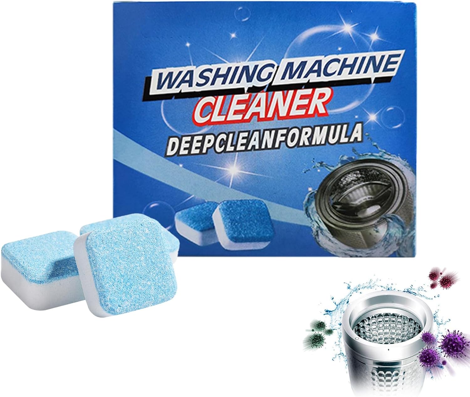 Washing Machine Deep Cleaning Formula Tablets 12pcs Pack