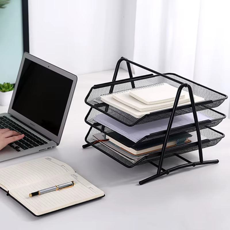 Office Desk Organizer Documents Tray Rack