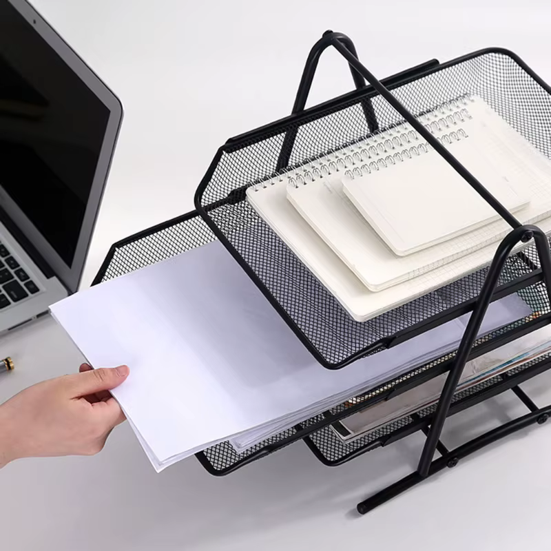 Office Desk Organizer Documents Tray Rack
