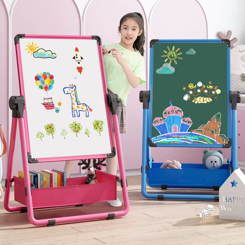 Children’s drawing board magnetic double-sided blackboard Easel